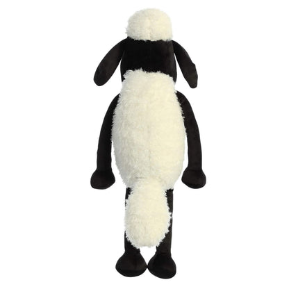 Rear view thumbnail displaying the standing back and white tail of Shaun the Sheep.