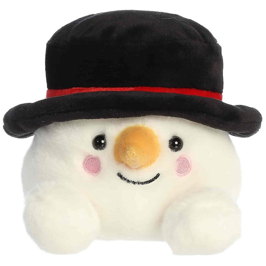 Front view thumbnail of Sven Snowman #1-645 plush displaying blushing cheeks and carrot nose.