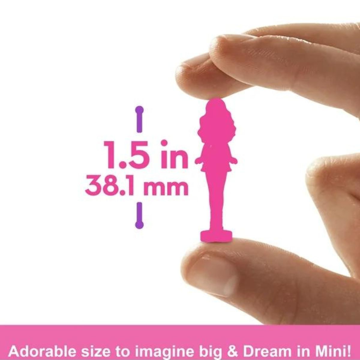 Mini BarbieLand Pop Reveal 1.5" Inch Mystery Doll, 1 Doll (Styles May Vary)