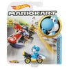 Mattel Hot Wheels Super Mario Kart Light Blue Yoshi Vehicle Car, Scale 1:64