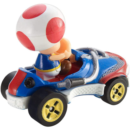 Hot Wheels Mario Kart 1:64 Die-Cast Toad with Sneeker Vehicle