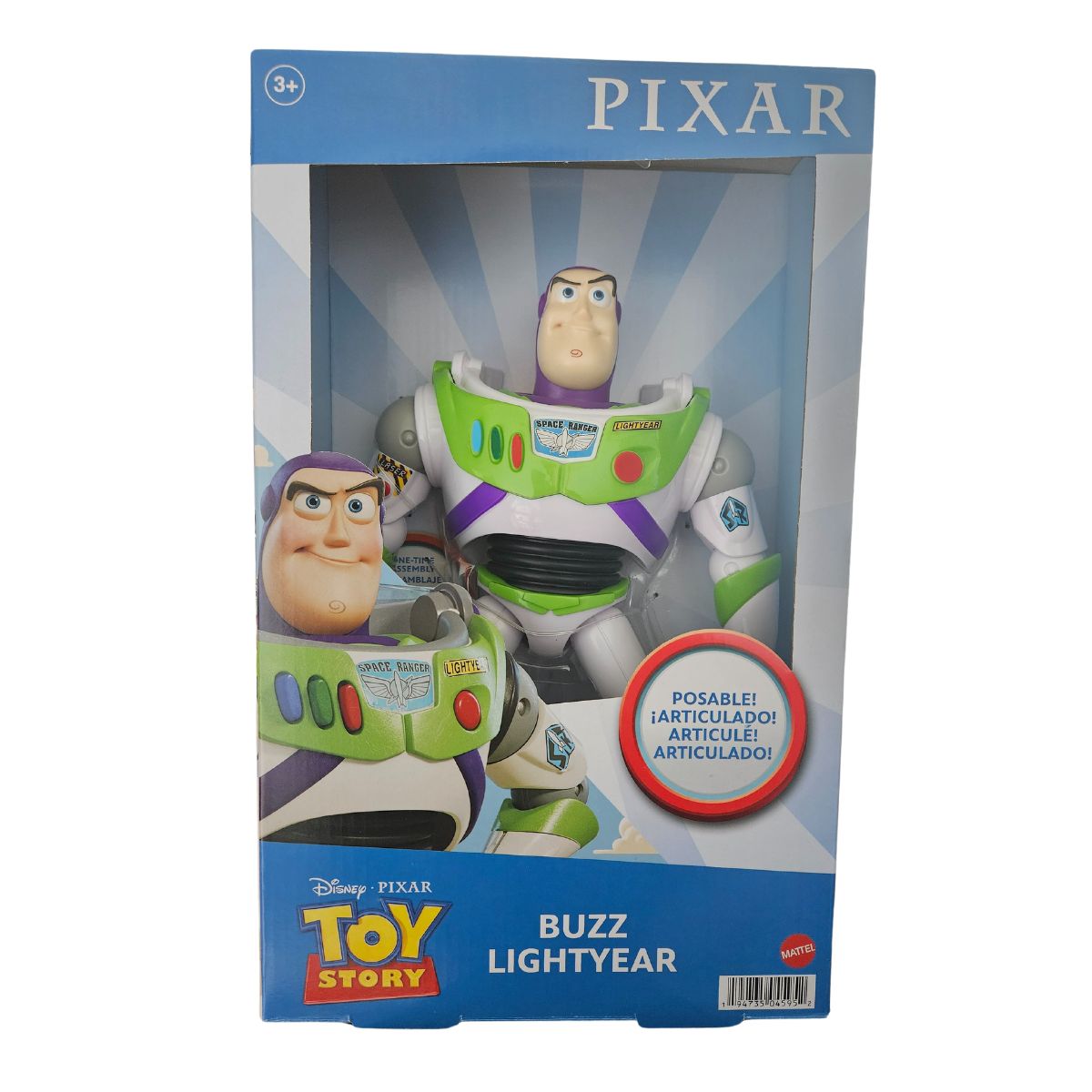 Mattel Disney Pixar Toy Story Buzz Lightyear 10" Inch Poseable Action Figure Toy