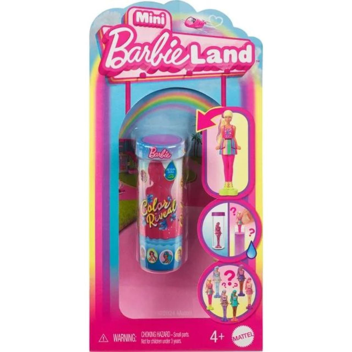Mini BarbieLand Color Reveal 1.5" Inch Mystery Doll, 1 Doll