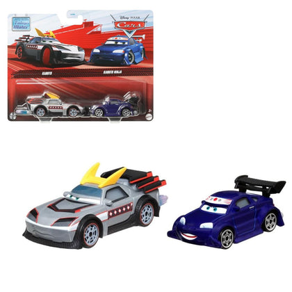 Disney Pixar Cars On the Road Kabuto & Kabuto Ninja, 1:55 Scale Die-Cast Vehicles