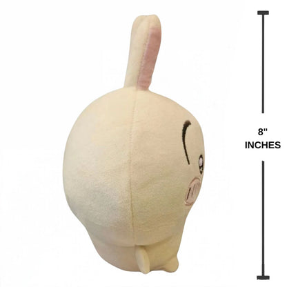 Side profile view of Chiikawa Usagi plush figure with 8-inch vertical height scale measurement graphic.