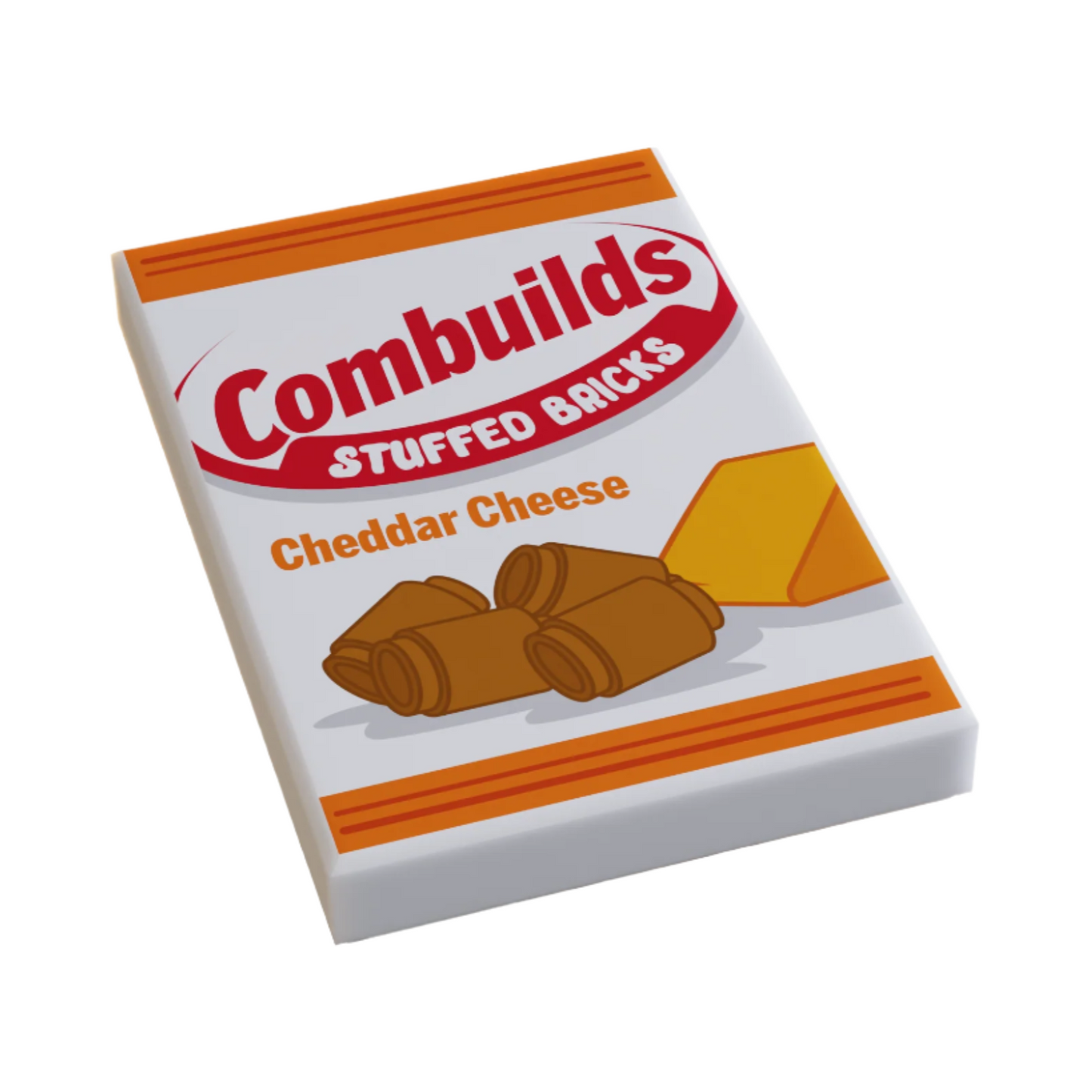 Custom Print Combuilds Minifig Snack 2x3 Brick Tile