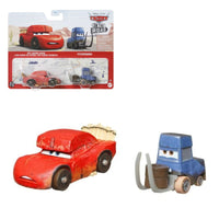 Disney Pixar Cars On the Road Cave Ligntning McQueen & Pitstoposaure, 1:55 Scale Die-Cast Vehicles