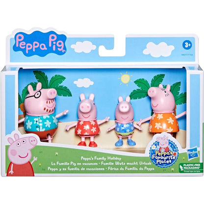 Peppa Pig Peppa's Family Holiday Figure 4-Pack Toy