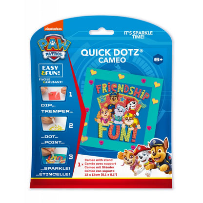 DIAMOND DOTZ Quick DOTZ Paw Patrol Friendship Fun Diamond Art Painting Kit 5.1" X 5.1"