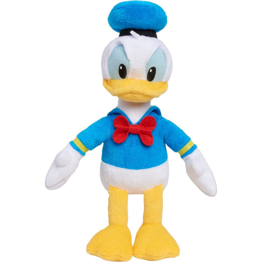 Disney Junior Donald Duck 9-inch plush stuffed animal toy wearing blue sailor outfit and red bow tie.