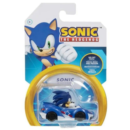 Sonic the Hedgehog 1:64 Die-Cast Vehicle 2.5" Inch, Sonic Speed Star (V2)