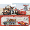 Disney Pixar Cars On the Road Road Trip Mater & Road Trip Mcqueen, 1:55 Scale Die-Cast Vehicles