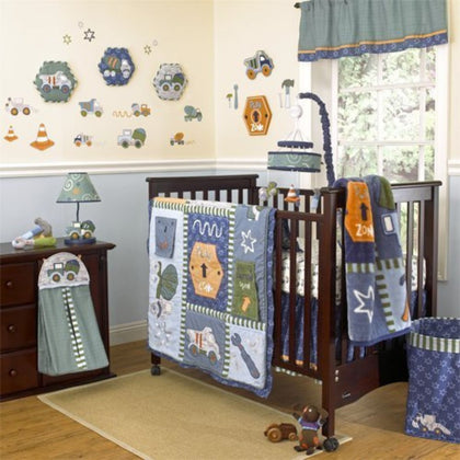 Cocalo 8 Piece Baby Boy Crib Nursey Bedding Set, Play Zone