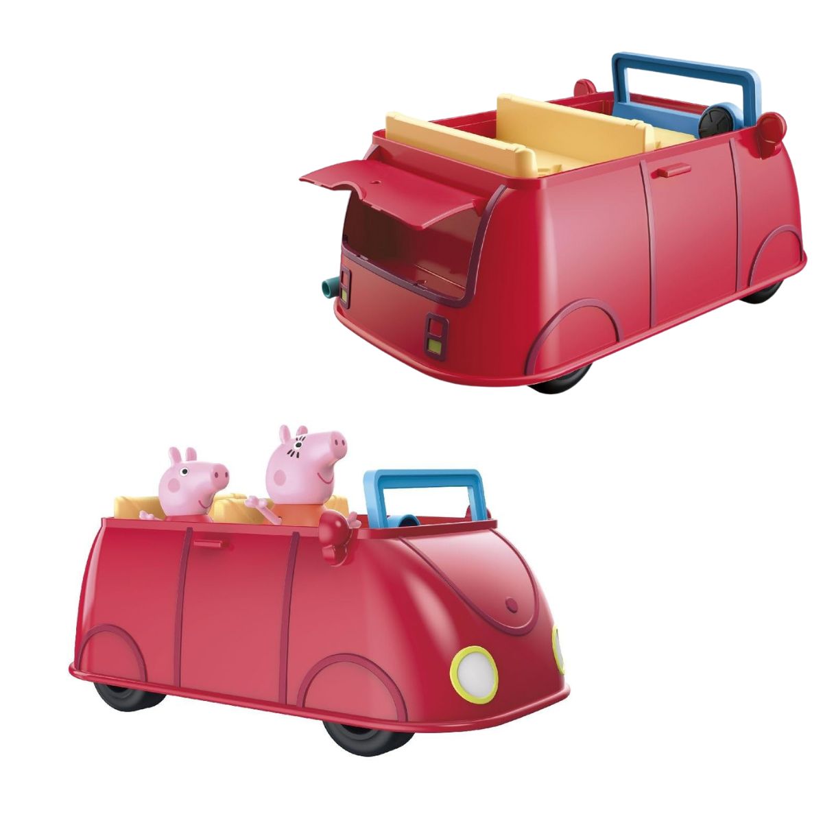 Peppa Pig Peppa's Club, Peppa’s Family Red Car with Sound and 2 Figurines