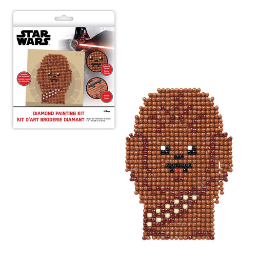 DIAMOND DOTZ Star Wars Chewbacca Chewie Diamond Art Painting Kit 4" X 4"