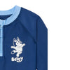 Bluey 2 Piece Toddler Long Sleeve Rashguard & Shorts Boys Swimsuit Set, Sizes 2T-5T