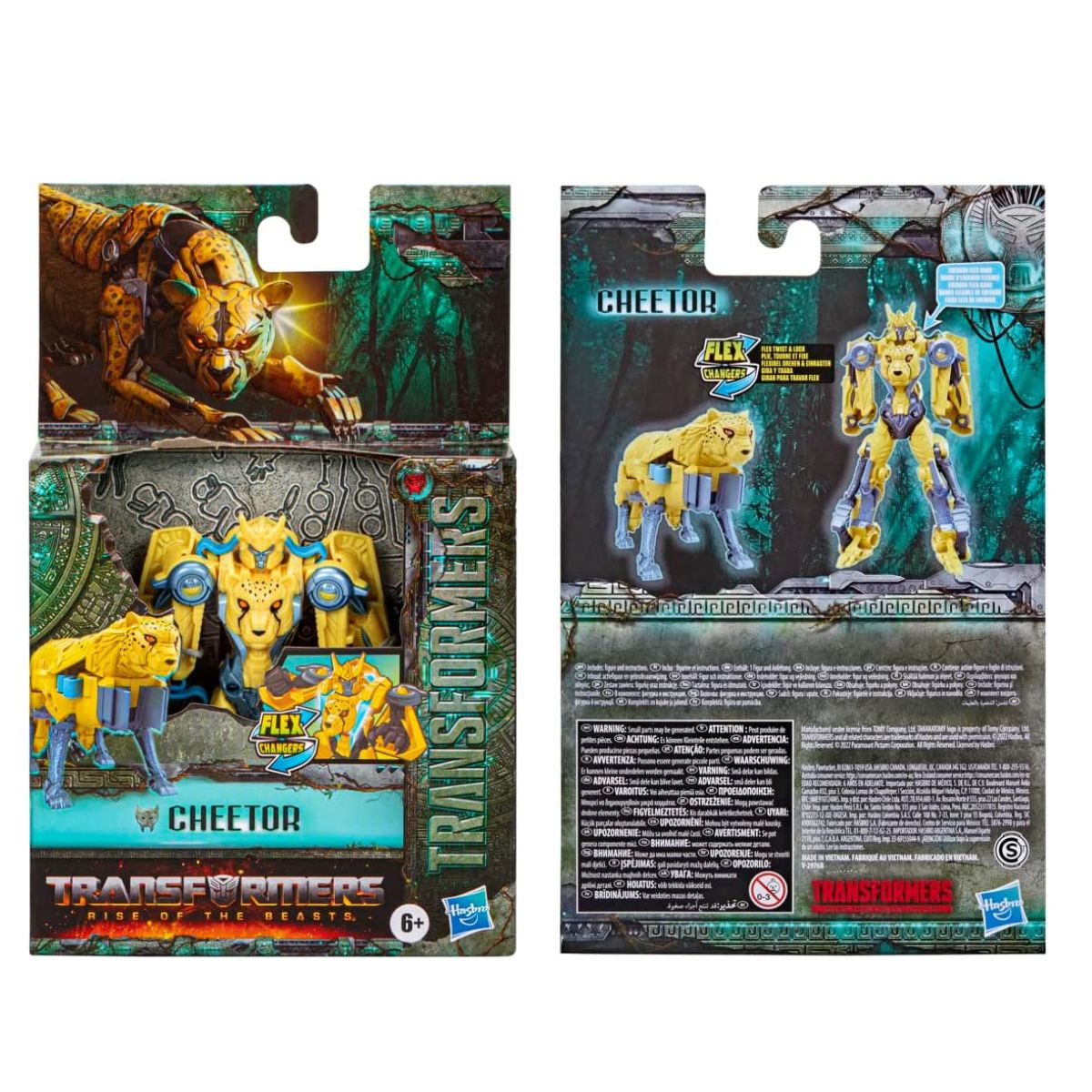 Transformers: Rise of The Beasts Movie Flex Changers 5" Inch Action Figure, Cheetor