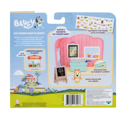 Bluey Mini Playset Ice Cream Shop, with Bingo & Accessories