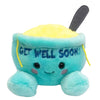 Aurora® Palm Pals™ Get Well Soon Welly Chicken Soup™ 5 Inch Stuffed Animal Toy #1-277 Sentiment
