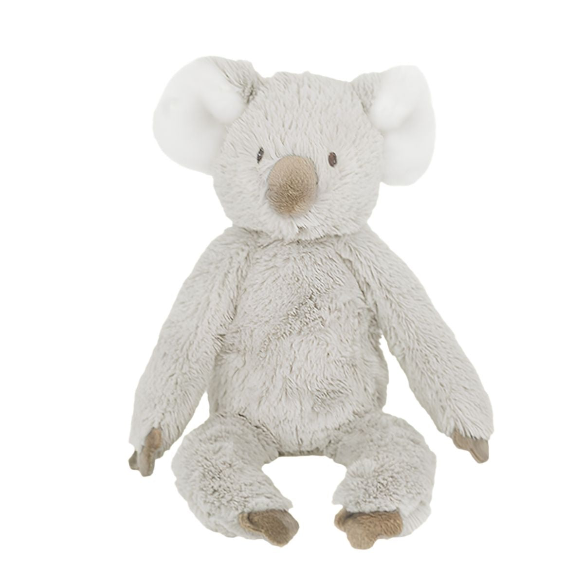 Happy Horse Koala Kanzo No. 1 grey 13.25-inch stuffed animal plush sitting upright with white fluffy ears.