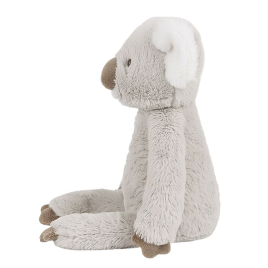 Side profile thumbnail of Happy Horse Koala Kanzo grey plush in seated posture.