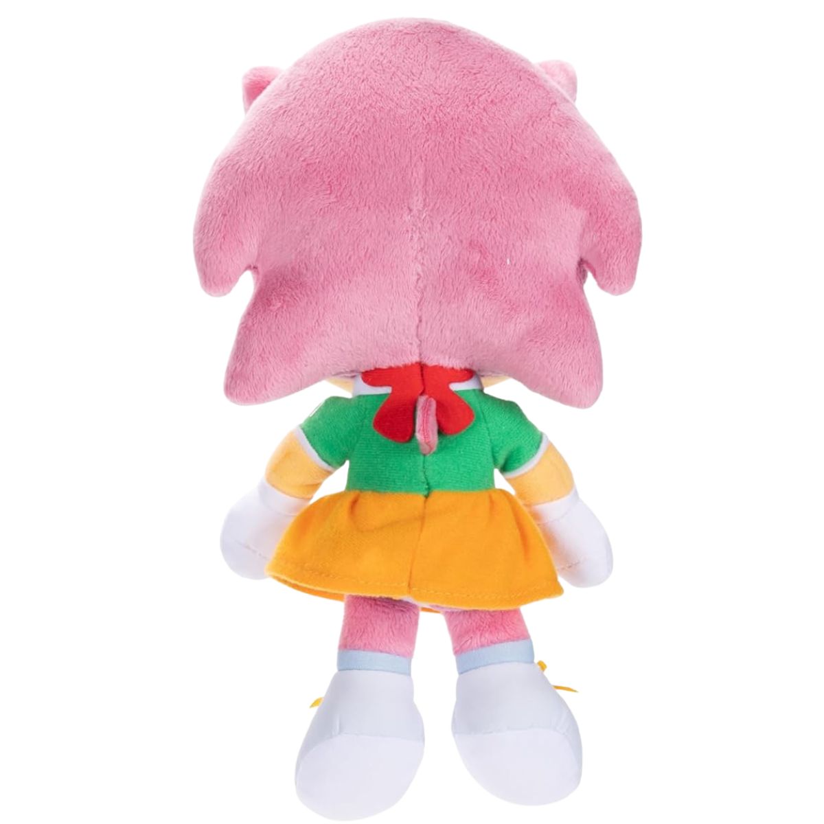 Rear view thumbnail of Classic Amy Rose plush showing pink quills and orange skirt red bow.