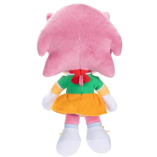 Rear view thumbnail of Classic Amy Rose plush showing pink quills and orange skirt red bow.