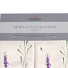 Lavender Stems Bamboo Muslin Security Baby Blankie