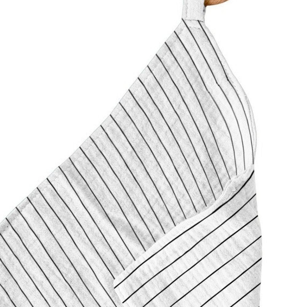 Newcastle Classics Pencil Stripe 100% Bamboo Cotton Blanket Teether