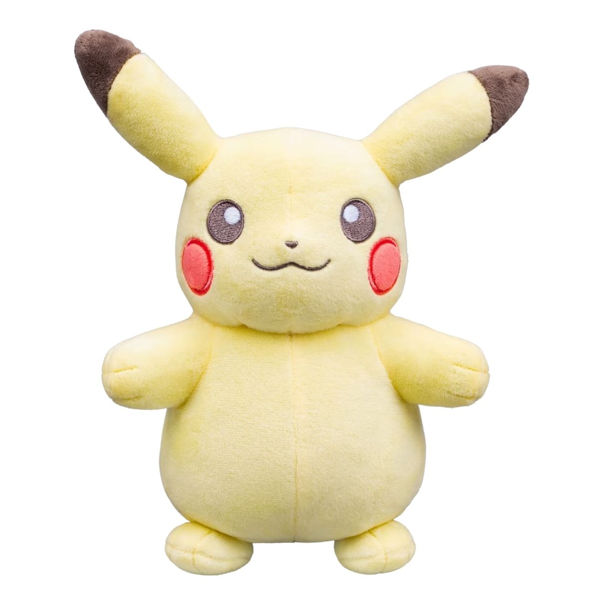 Pokemon 30th Anniversary 8-inch pastel Pikachu stuffed animal plush front view.