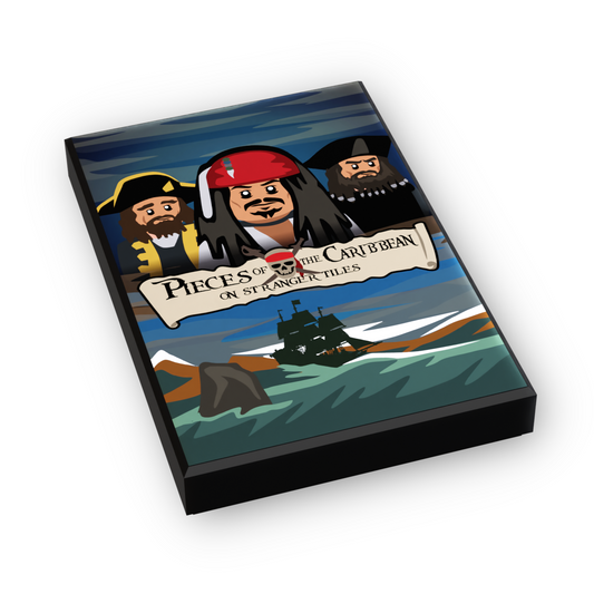 Custom Print Pieces of the Caribbean: On Stranger Tiles Movie Cover 2x3 Brick Tile