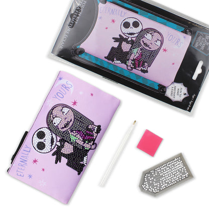 DIAMOND DOTZ Diamond Painting 7" Zipper Pouch Activity Kit, Disney Jack & Sally