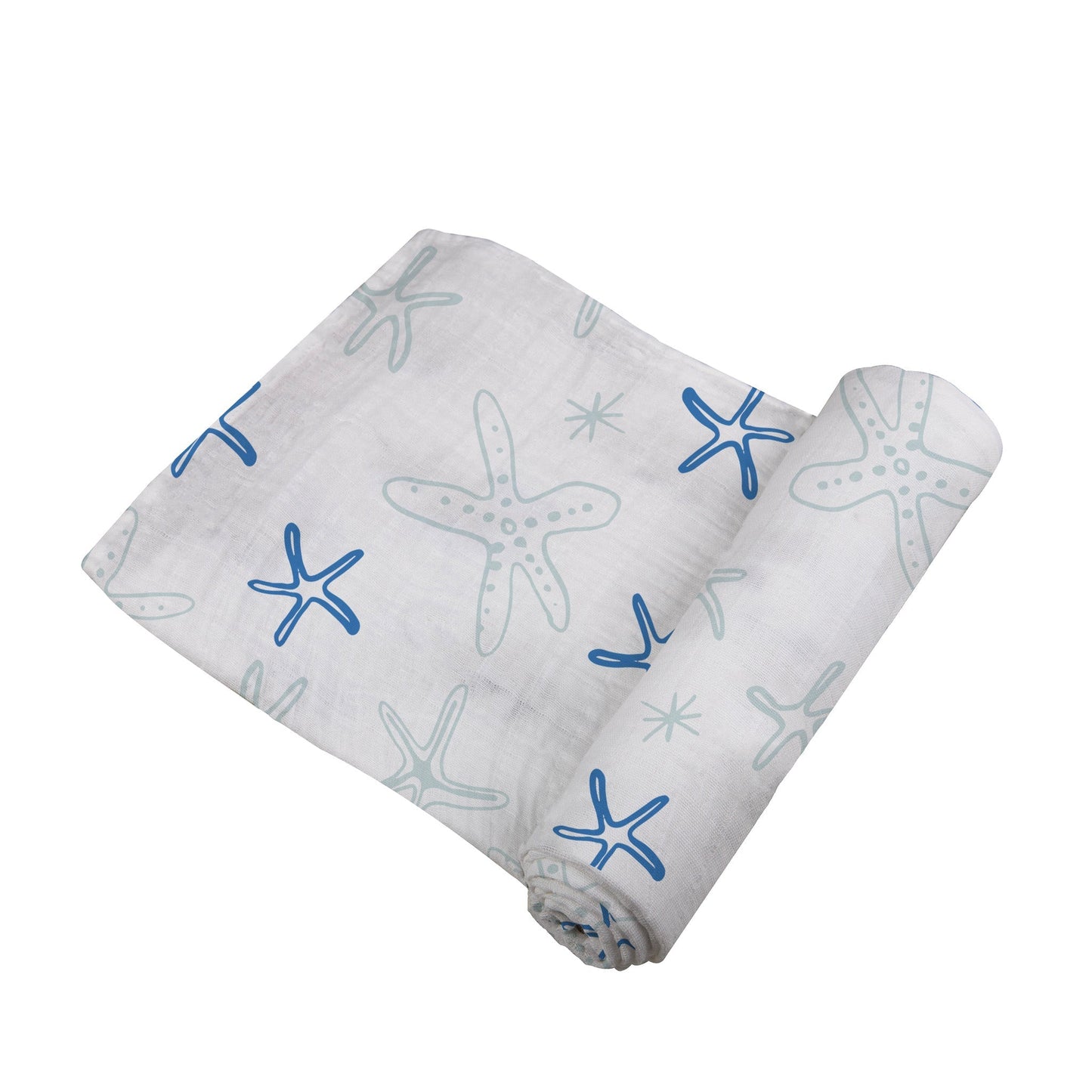 Starfish 100% Natural Cotton Muslin Swaddle Blanket