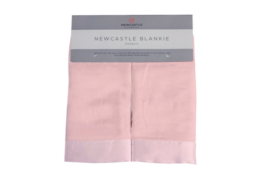 Pink Rose 100% Natural Bamboo Muslin Security Baby Blankie