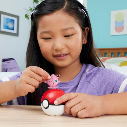 MEGA Pokemon Evergreen Jigglypuff Action Figure Building Set with Poke Ball (20 pc)