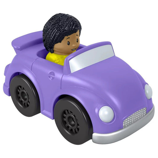 Fisher-Price Little People Wheelies 3" Inch Purple Convertible Car