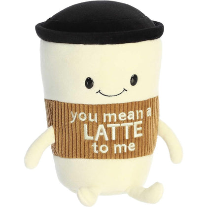 Aurora® JUST SAYIN'™ You Mean A Latte To Me™ Coffee Latte 9 Inch Stuffed Animal Plush Toys