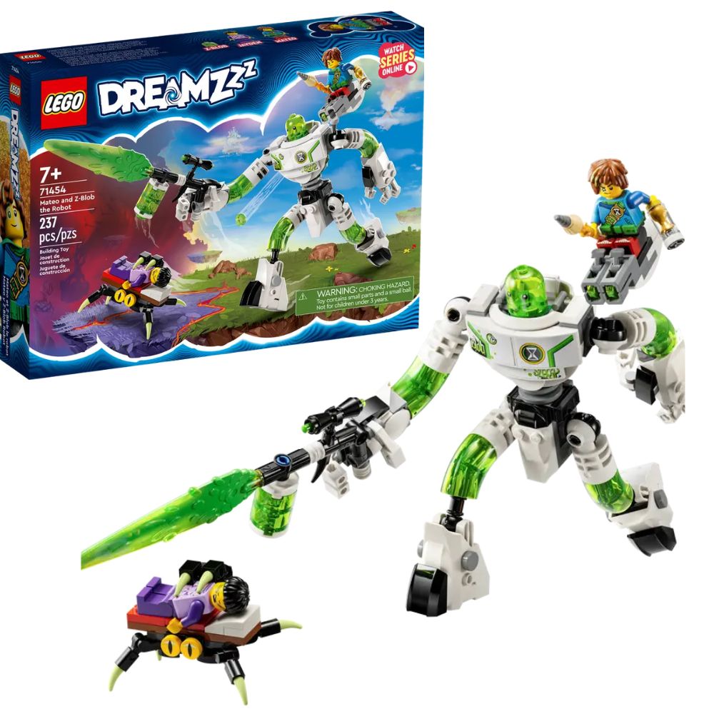 LEGO® DREAMZzz Mateo and Z-Blob The Robot 71454 Building Toy Set (237 Pieces)