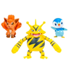 Pokemon Battle Figure Pack - Piplup + Electabuzz + Vulpix