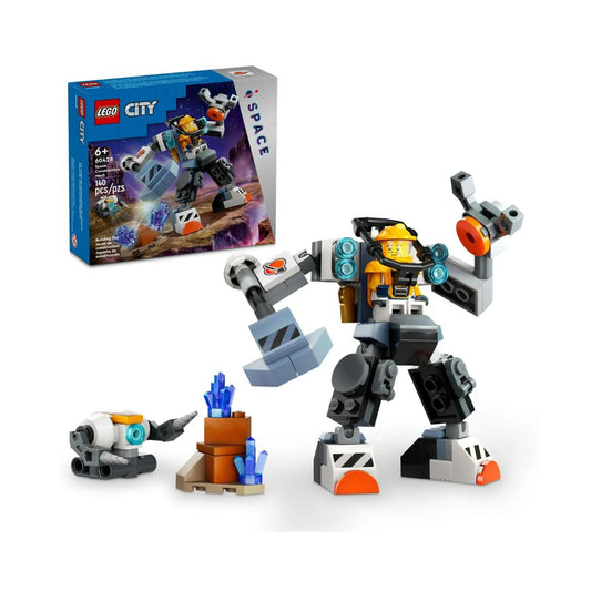 LEGO® City 60428 Space Construction Mech Suit Building Set (140 Pieces)