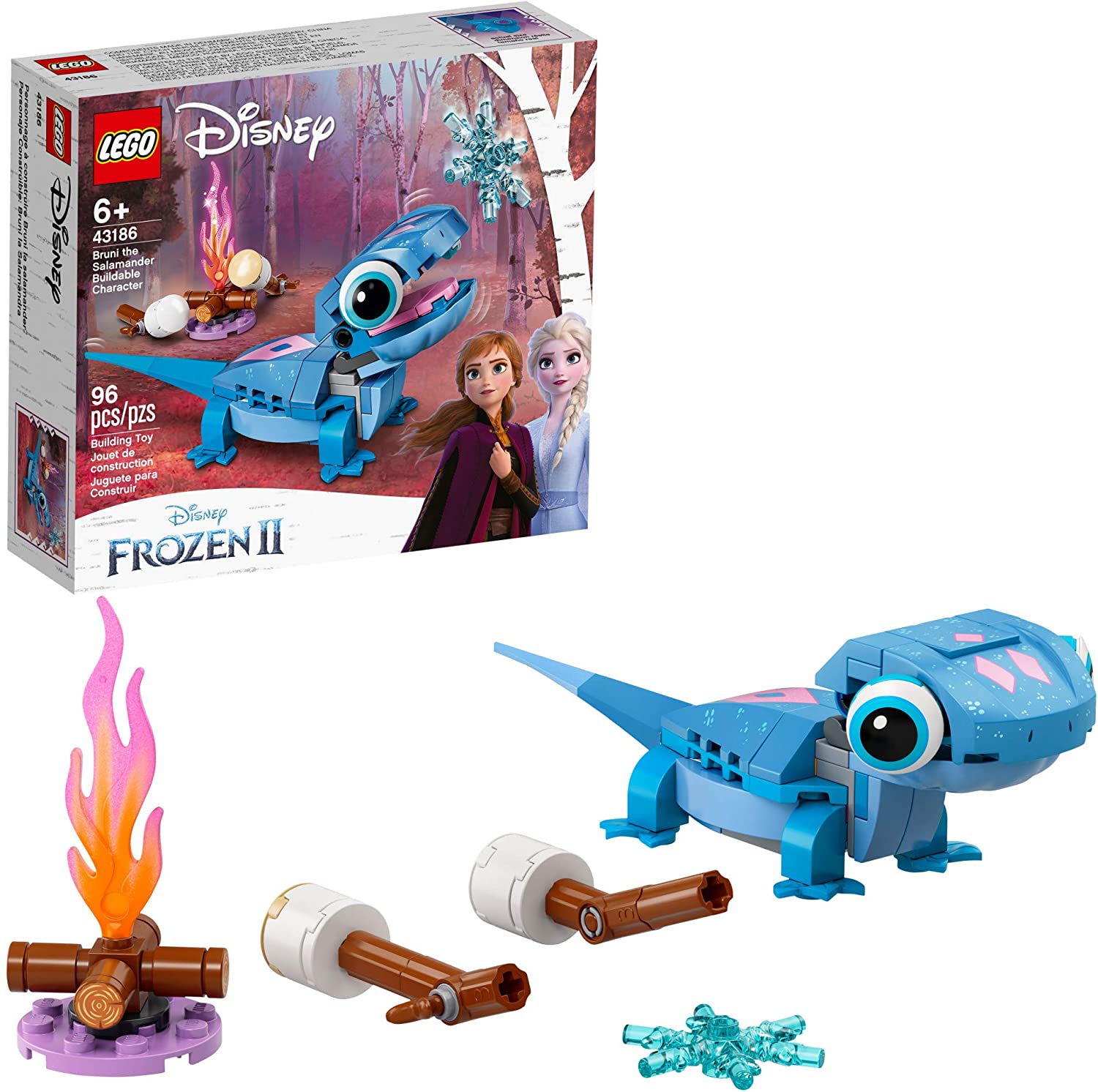 LEGO® Disney Frozen 43186 Bruni the Salamander Buildable Character, New 2021 (96 Pieces)