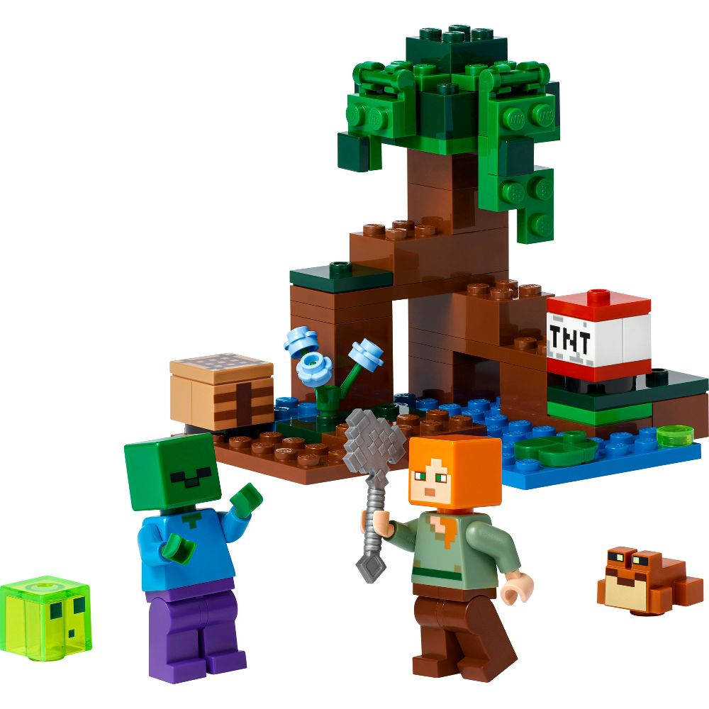 LEGO® Minecraft The Swamp Adventure 21240 Building Toy Set (65 Pieces)
