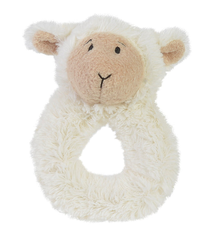 Lammy Lamb Rattle by Happy Horse 5 Inch Plush Animal Toy