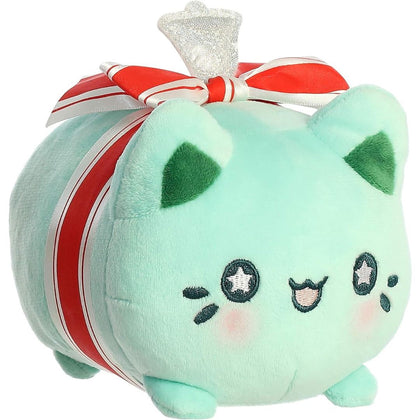 Aurora® Tasty Peach® Winter Wreath Meowchi 7 Inch Stuffed Animal Toy
