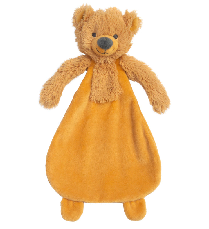 Bear Bradley Ochre Tuttle Security Blanket by Happy Horse 10 Inch Plush Animal Toy