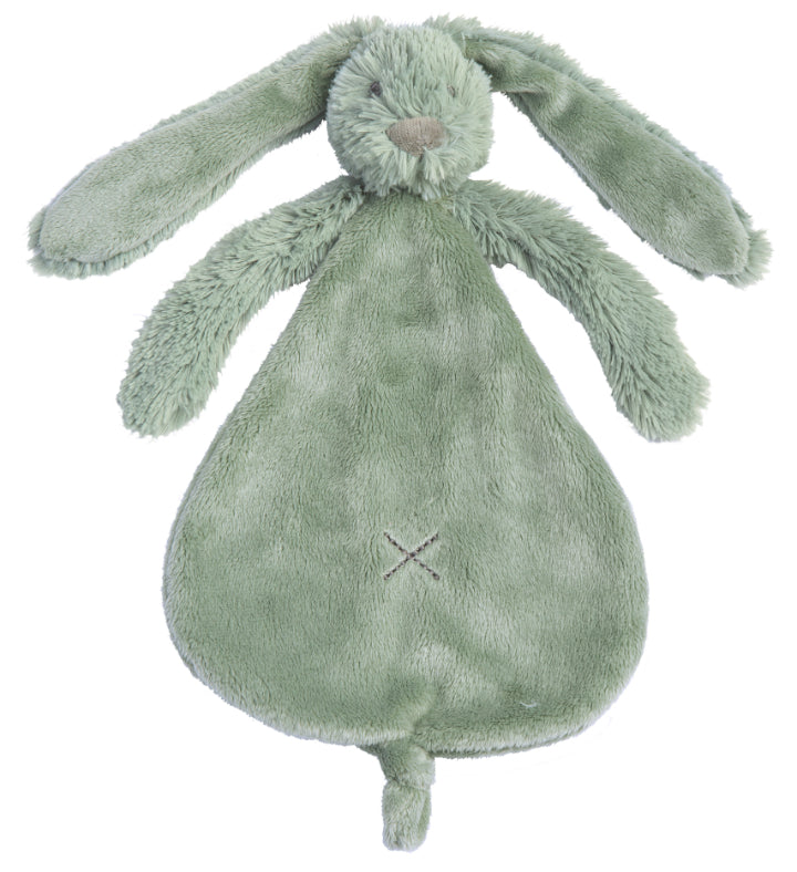 Rabbit Richie Green Tuttle Security Blanket by Happy Horse 10 Inch Plush Animal Toy