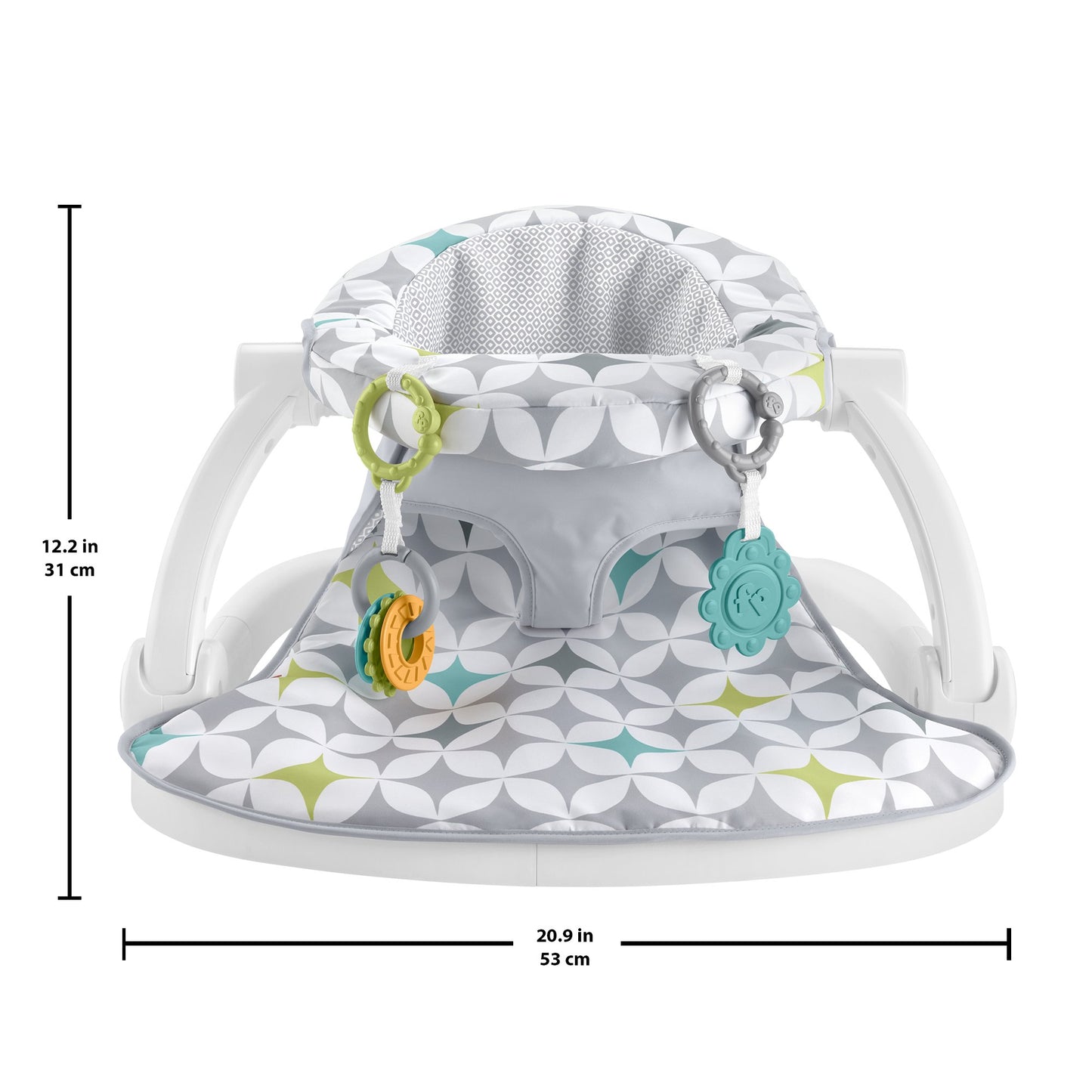 Fisher-Price Portable Baby Chair Sit-Me-Up Floor Seat, Starlight Bursts