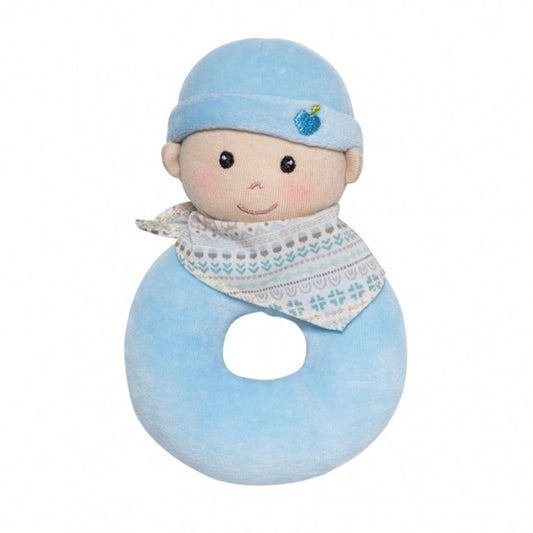 Apple Park Organic Baby Boy Ring Soft Toy