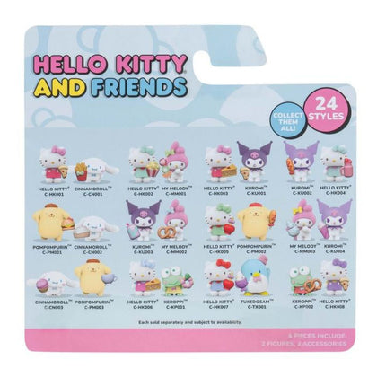 Hello Kitty® and Friends 2 Inch Figure Sweet & Salty 2 Figure Pack, Hello Kitty & Tuxedo Sam