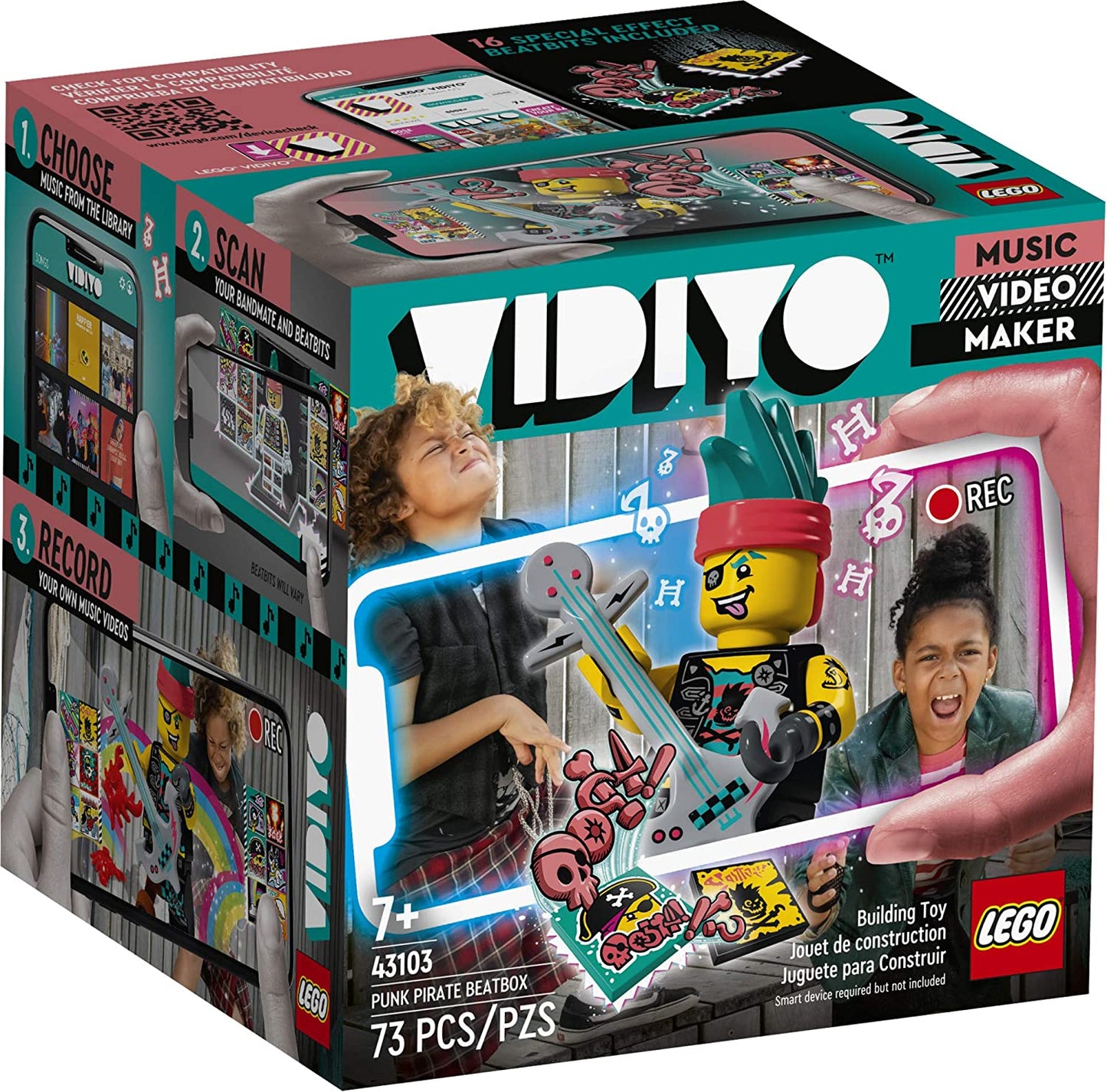 LEGO® VIDIYO® Punk Pirate Beatbox Building Kit with Exclusive Minifigure 43103, 73 Pieces
